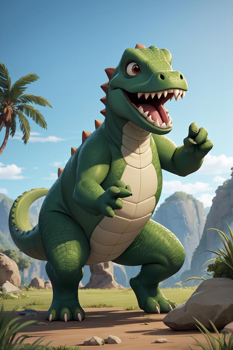 377843-798018911-no humans,(best quality, masterpiece), green dinosaur,  (two hands_1.2),(two legs_1.4),(one tail_1.2),standing,solo,  sharp teet.png